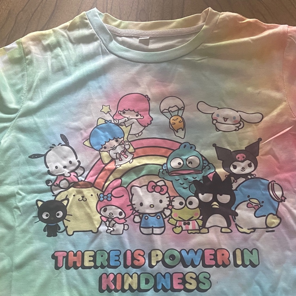 Sanrio Pastel Tie-Dye look Graphic Tee